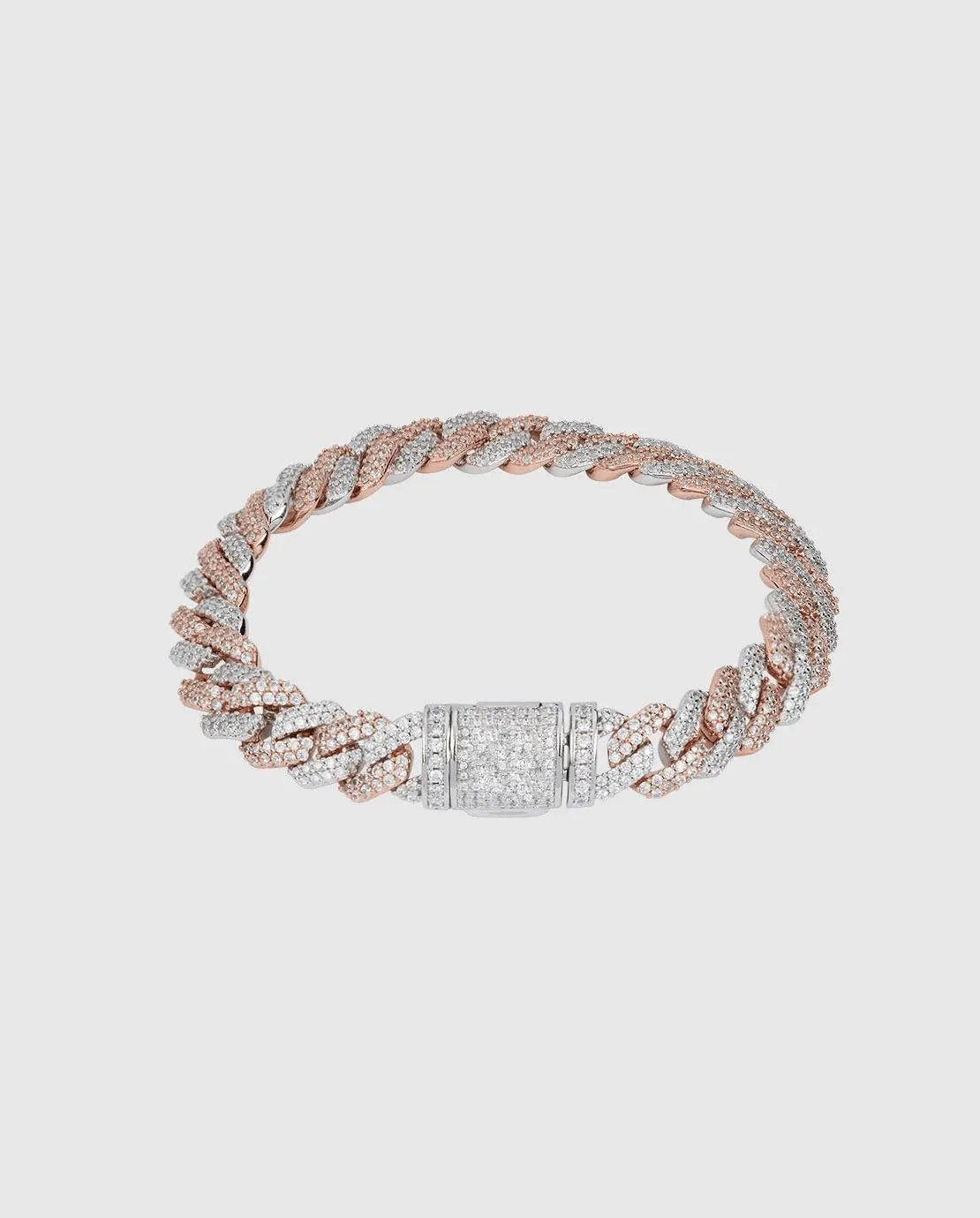 DOLAIR® 14mm Diamond Prong Link Bracelet