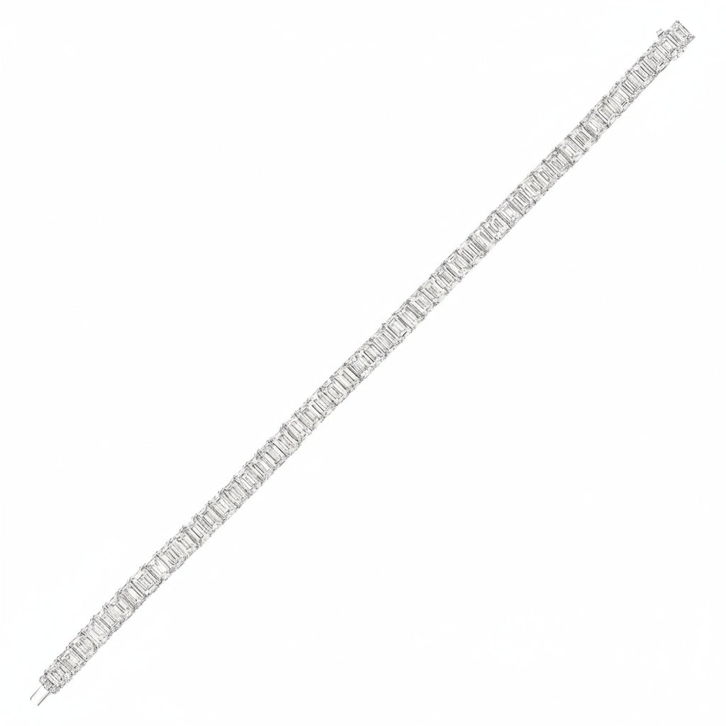 DOLAIR® Emerald Cut Tennis Bracelet