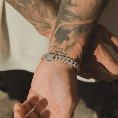 DOLAIR® 14mm Diamond Prong Link Bracelet