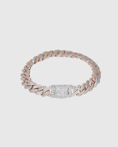 DOLAIR® 14mm Diamond Prong Link Bracelet