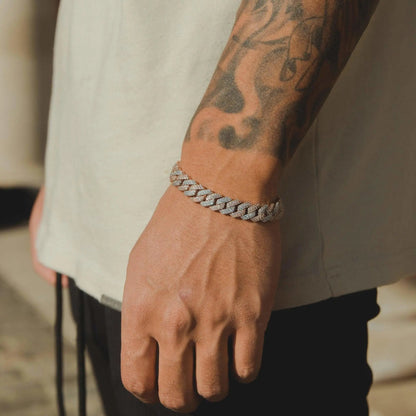 DOLAIR® 14mm Diamond Prong Link Bracelet