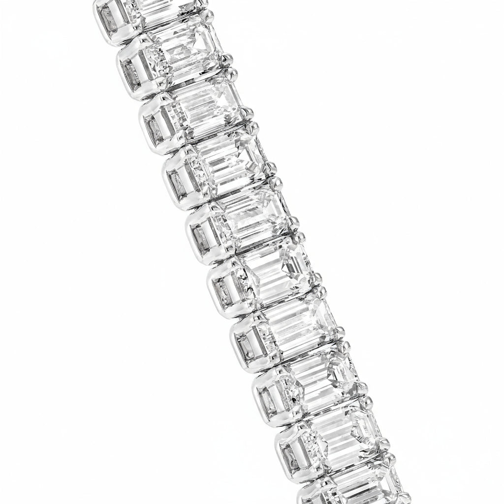 DOLAIR® Emerald Cut Tennis Bracelet