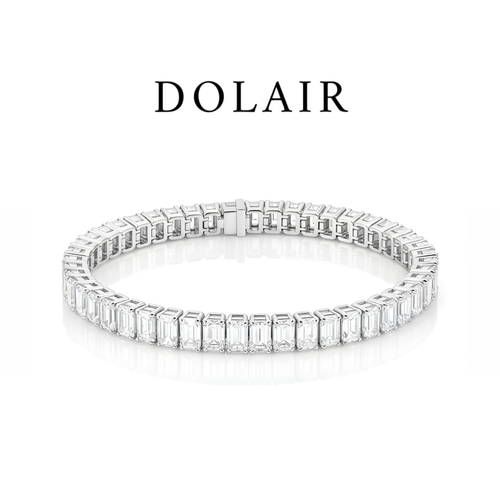 DOLAIR® Emerald Cut Tennis Bracelet