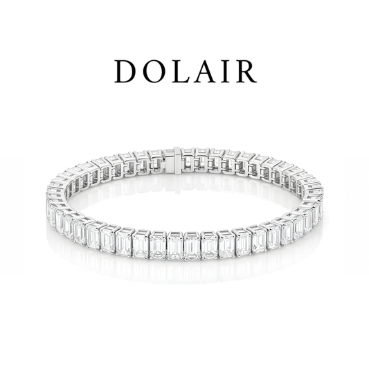 DOLAIR® Emerald Cut Tennis Bracelet