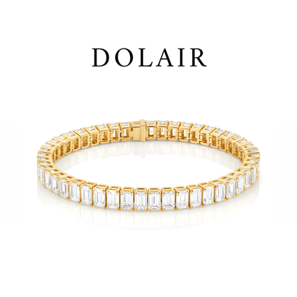 DOLAIR® Emerald Cut Tennis Bracelet