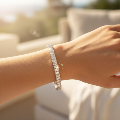 DOLAIR® Emerald Cut Tennis Bracelet