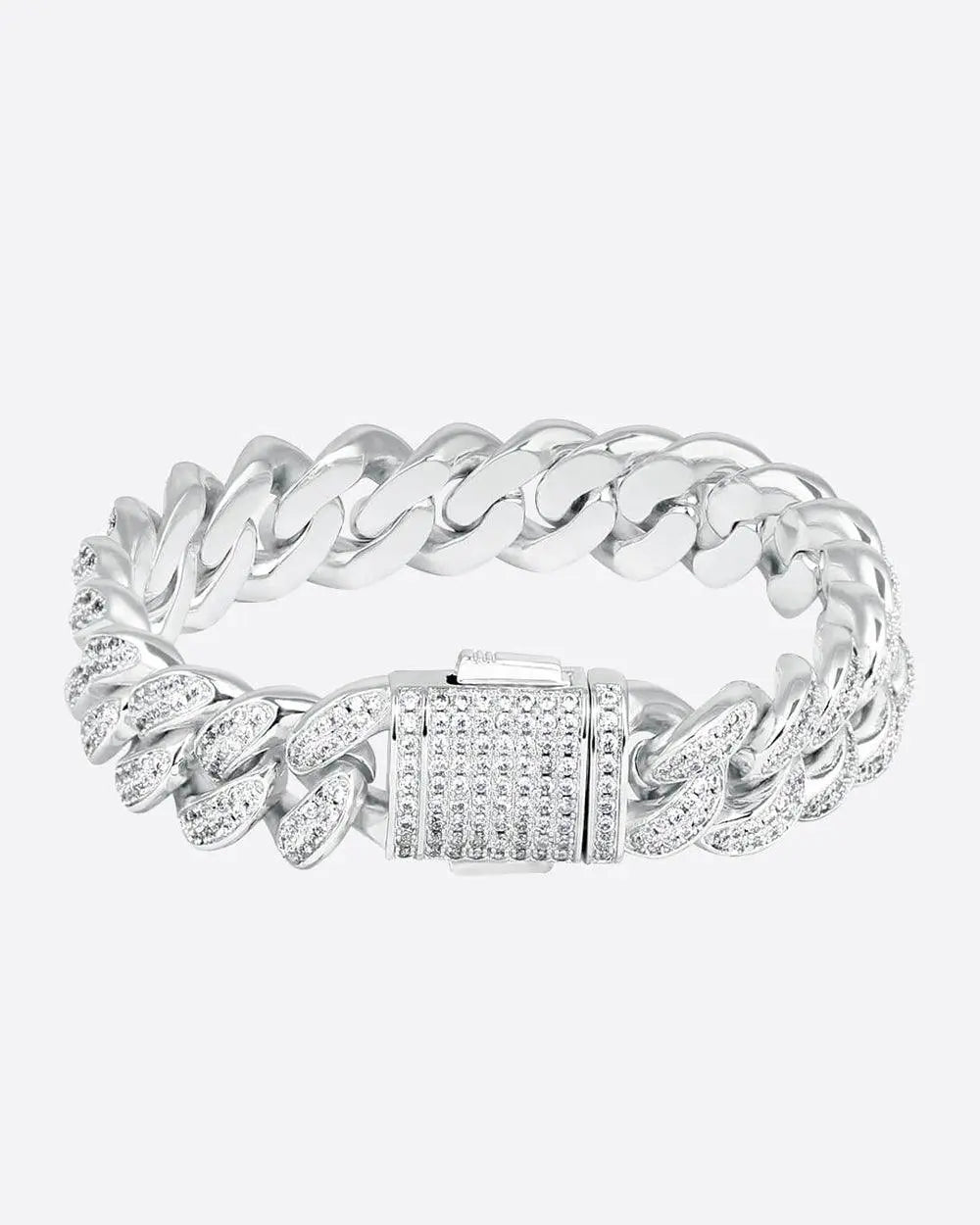 DOLAIR® 12MM ICED CUBAN LINK BRACELET