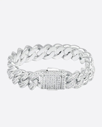 DOLAIR® 12MM ICED CUBAN LINK BRACELET